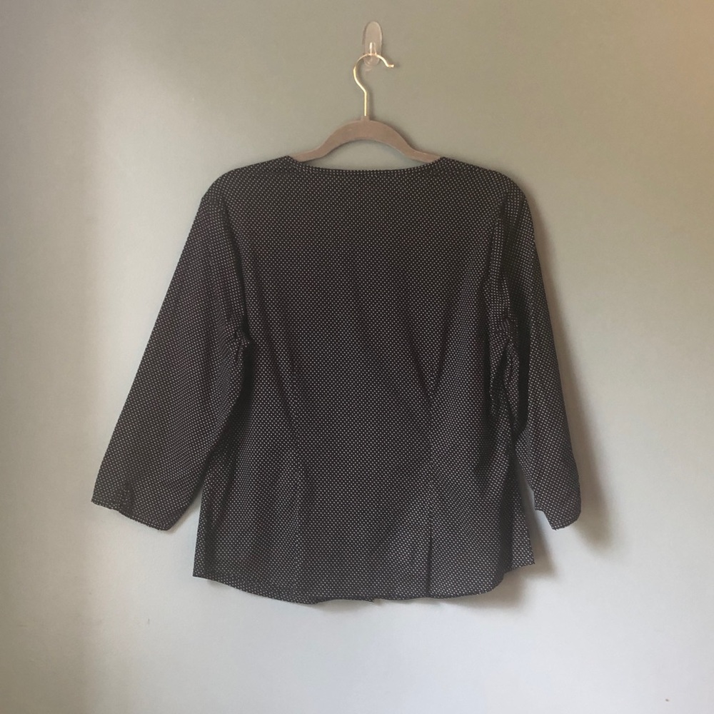 Talbots Polka Dot Top Size Mp - image 3